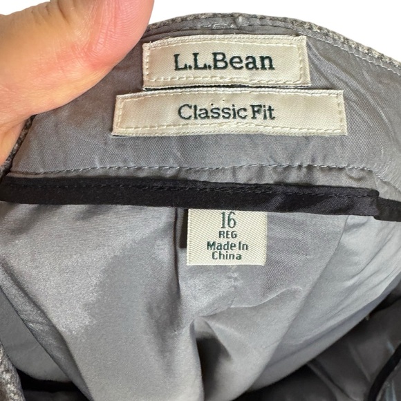 LL Bean Women’s Glen Plaid Tweed Fully Lined Classic Fit Skirt Size 16 - Picture 6 of 9